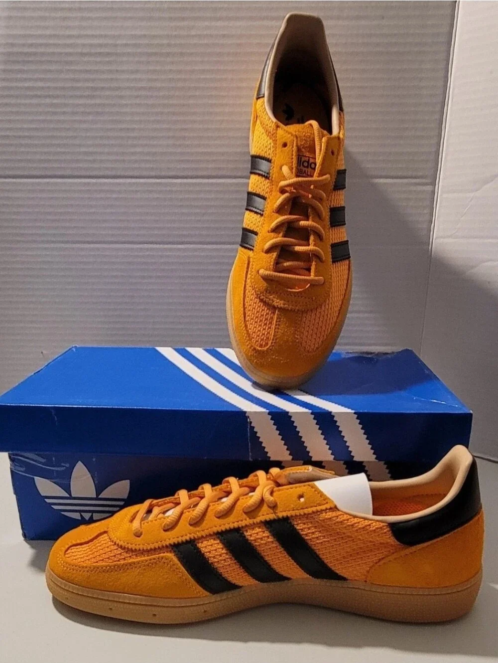Men's Adidas Handball Spezial Crew Orange & Black 8.5